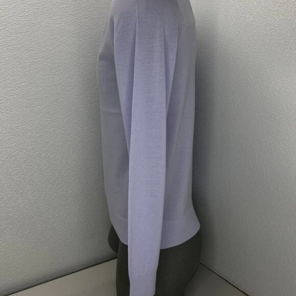 NEW THEORY Mens Sweater Ice Blue Size S Crewneck Regal Wool Long Sleeve Pullover - Picture 9 of 11